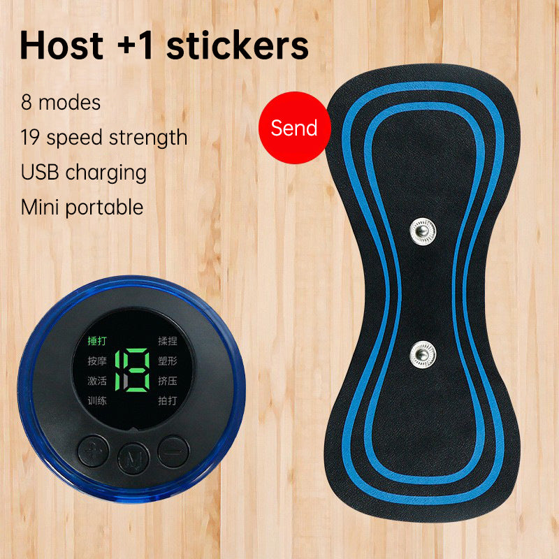 EMS Electric Pulse Neck Massager Patch Back Sticker Muscle Stimulator Portable Relief Pain Relax Massageador