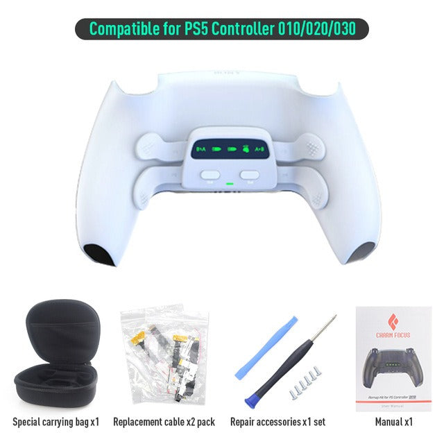 PS5 Bluetooth gamepad Elite Four Back Key Programmable Custom Mapping Three Level Continuous Back Key