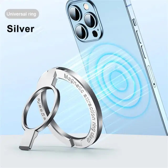 Phone Magnetic Ring Holder for 12 13 14 Max Magnet Finger Ring Grip Stand Holder Zinc Alloy Kickstand