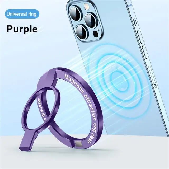 Phone Magnetic Ring Holder for 12 13 14 Max Magnet Finger Ring Grip Stand Holder Zinc Alloy Kickstand