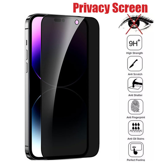 1-4Pcs Anti-spy Tempered Glass for IPhone 15 14 13 12 11Pro Max Full Cover Privacy Screen Protector For iPhone X XS Max XR Glass