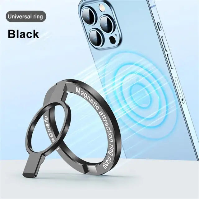 Phone Magnetic Ring Holder for 12 13 14 Max Magnet Finger Ring Grip Stand Holder Zinc Alloy Kickstand