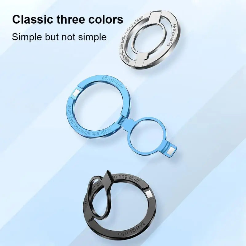 Phone Magnetic Ring Holder for 12 13 14 Max Magnet Finger Ring Grip Stand Holder Zinc Alloy Kickstand