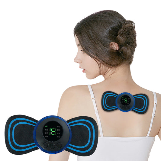 EMS Electric Pulse Neck Massager Patch Back Sticker Muscle Stimulator Portable Relief Pain Relax Massageador