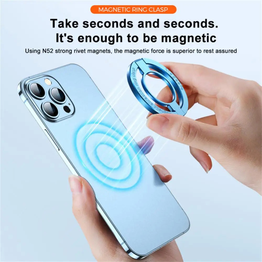 Phone Magnetic Ring Holder for 12 13 14 Max Magnet Finger Ring Grip Stand Holder Zinc Alloy Kickstand