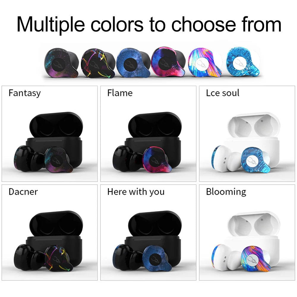 True Wireless Earphone Cordless Earbuds TWS Stereo headsets Bluetooth 5.0 Auriculares Earphone with Charging box