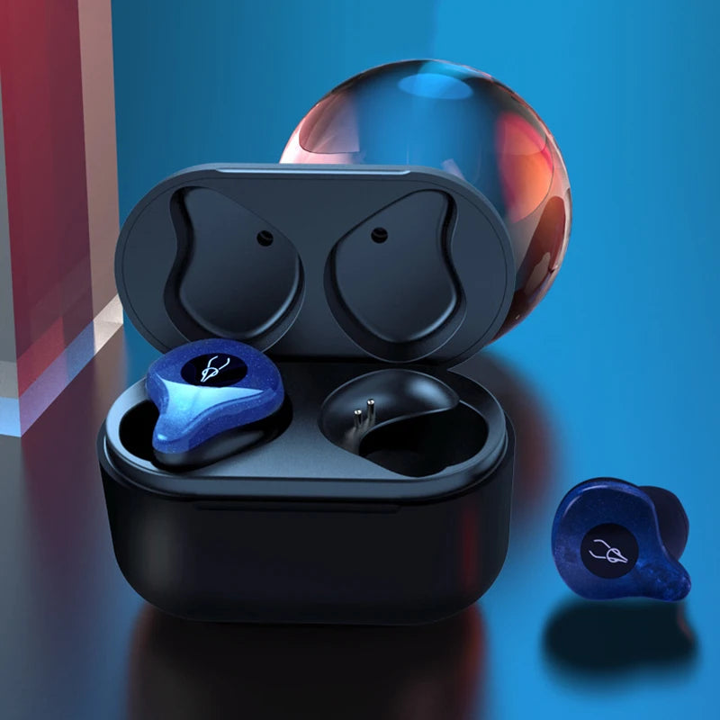 True Wireless Earphone Cordless Earbuds TWS Stereo headsets Bluetooth 5.0 Auriculares Earphone with Charging box